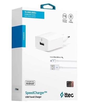 TTEC SPEEDCHARGER SEYAHAT ŞARJ ALETİ MİCRO USB 2.1A 2SCS01-UK