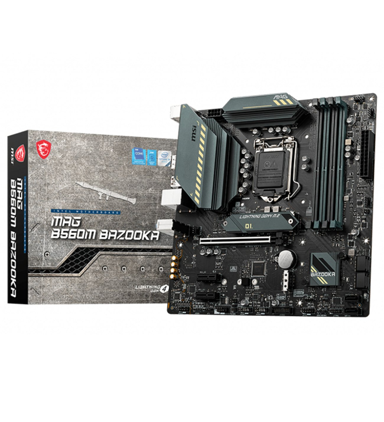 MSI MAG B560M Bazooka Intel B560 Soket 1200 DDR4 5066(OC)MHz mATX Gaming Anakart