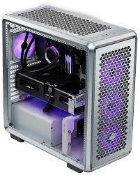 Cooler Master MasterFrame 600 TG Gümüş Gri ARGB Alüminyum ATX Kasa PSU YOK