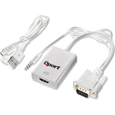 Qport Q-VH Vga(M) To Hdmı(F) Çevirici