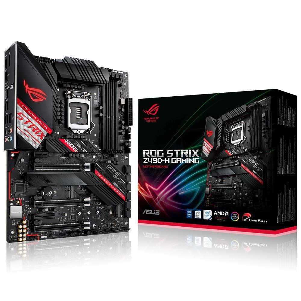 Asus ROG STRIX Z490-H GAMING Intel Z490 Soket 1200 DDR4 4600(OC)MHz ATX Anakart