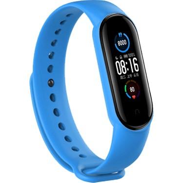Zore Xiaomi Mi Band 5 Zore Klasik Kordon Açık Mavi ZRWA-MB5KK-SLKN3