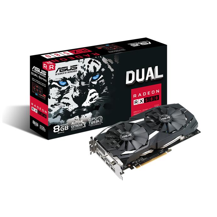 Asus AREZ-DUAL-RX5ZX80-O8G AMD Radeon RX 580 8GB GDDR5 256Bit DX12 Ekran Kartı