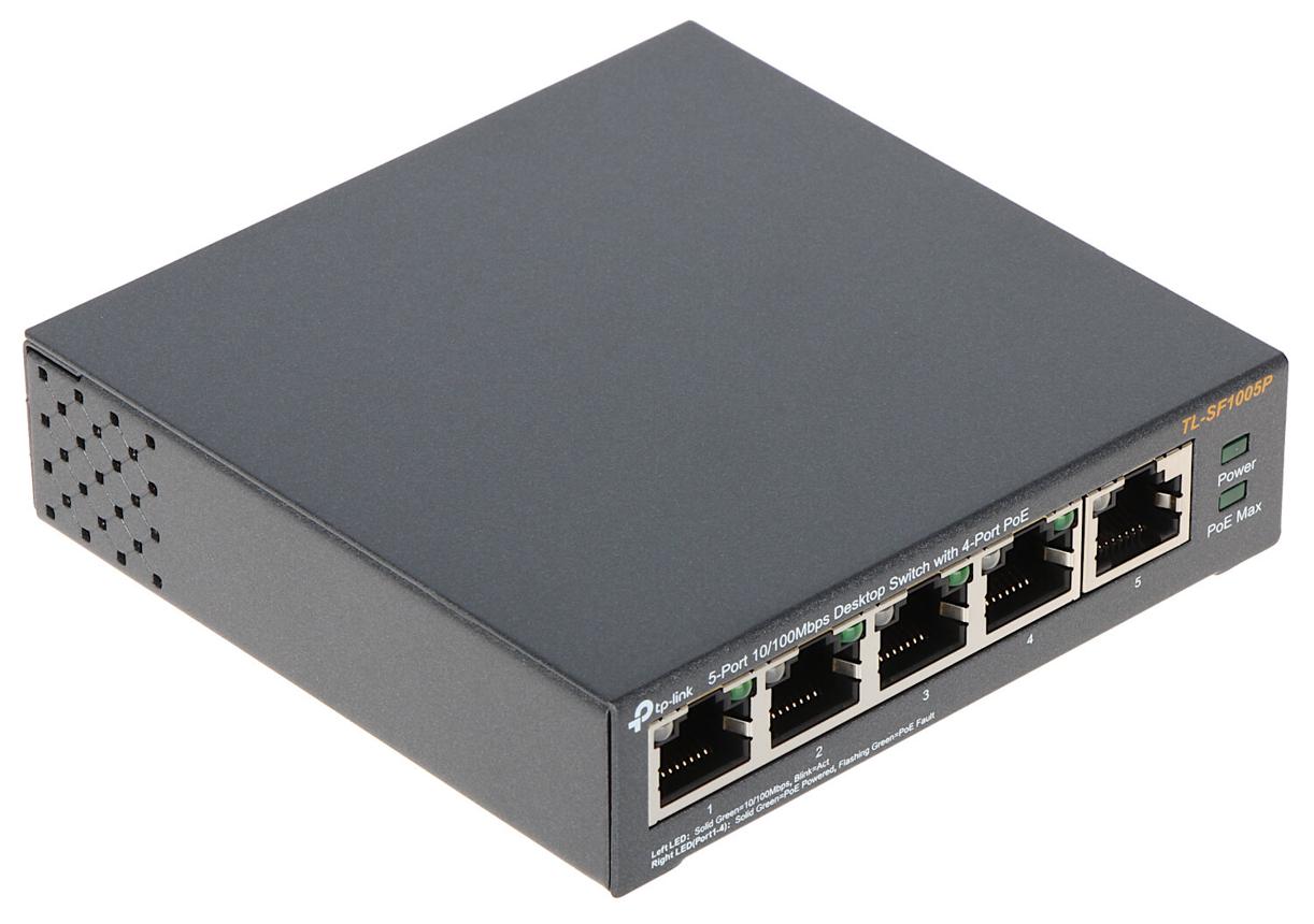 TP-Link TL-SF1005P 5-Port 10/100Mbps Masaüstü 4-Port PoE Switch