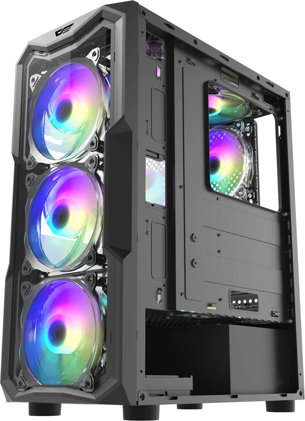 DarkFlash Aquarius-Acrylic RGB Mid Kasa ( PSU Yok )