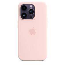 iPhone 13 Promax Magsafe Silicone Case - Chalk Pink