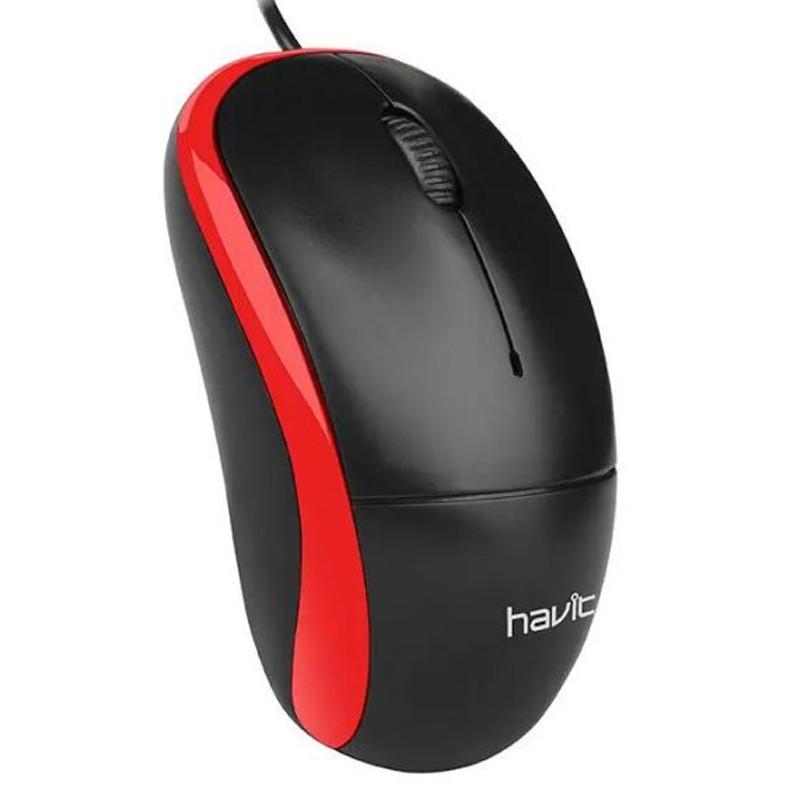 Havit MS851 KırmızıSiyah Kablolu Mouse