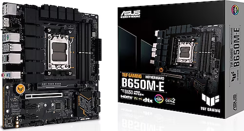 ASUS TUF GAMING B650M-E AMD AM5 DDR5 6400 2xDP HDMI Çift M2 USB3.2 AURA RGB mATX