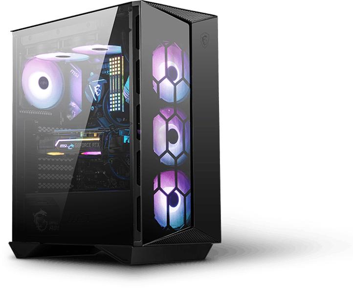 MSI MPG GUNGNIR 110R USB 3.2 Temperli Cam ATX Mid-Tower Gaming Kasa