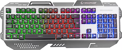 Everest Rampage KB-R74 Gökkuşağı Aydınlatmalı USB Gaming Q Multimedia Klavye