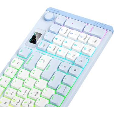 AIGO S99 RGB Mavi İngilizce Q Mekanik Kırmızı Switch Bluetooth Klavye Red Switch