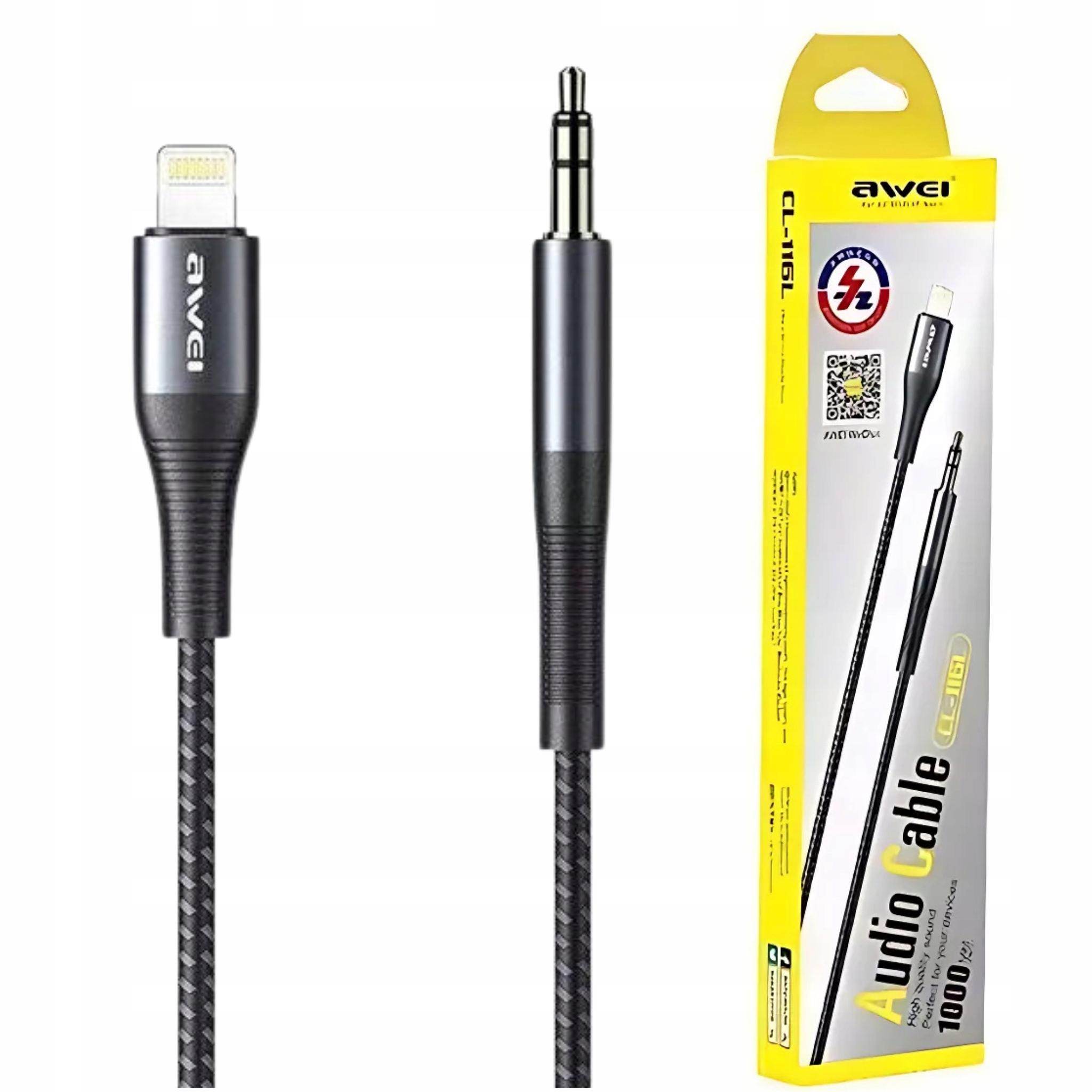 Awei  Lighting  to Aux Audio Cable CL-116L
