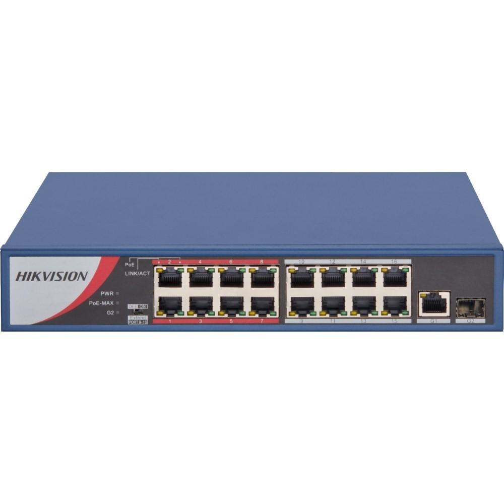 HIKVISION DS-3E0318P-E/M(B) 16 PORT POE YÖNETİLEMEZ