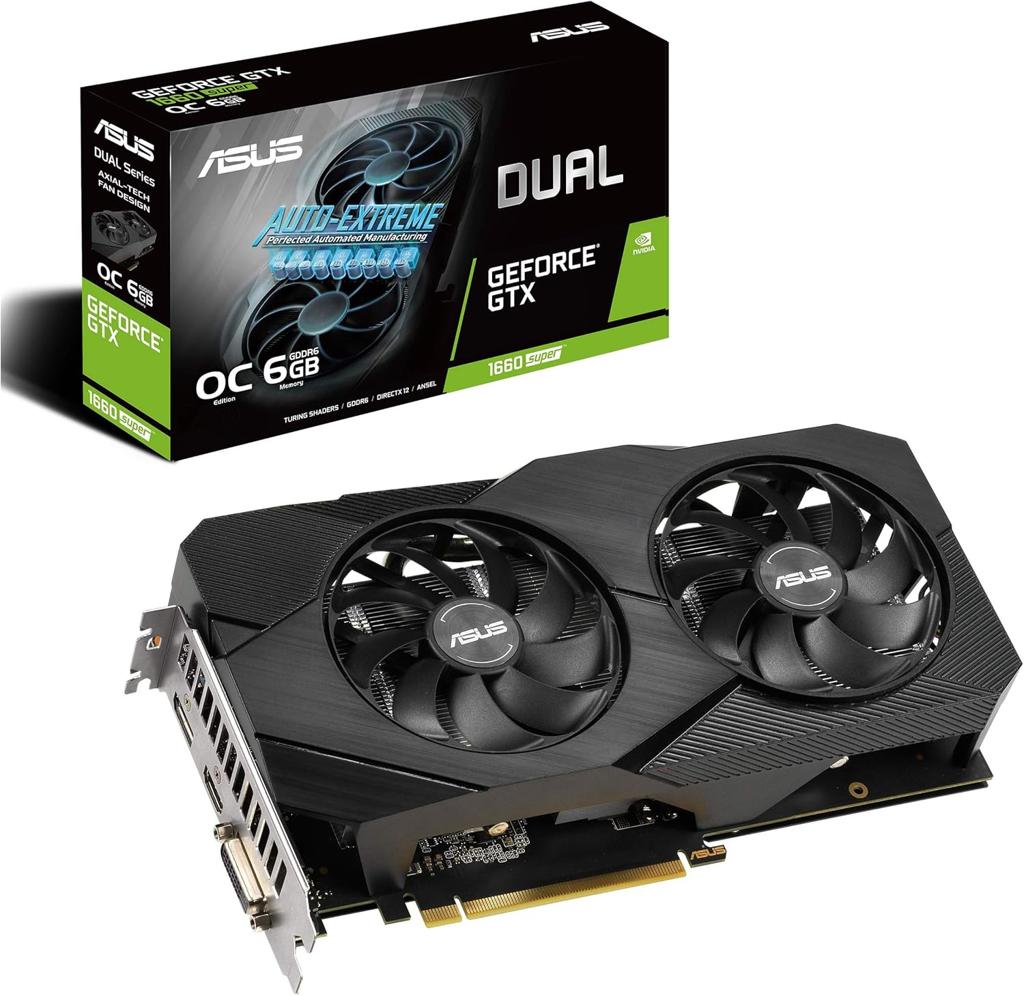 Asus DUAL-GTX1660S-A6G-EVO GeForce GTX 1660 Super 6GB GDDR6 Ekran Kartı