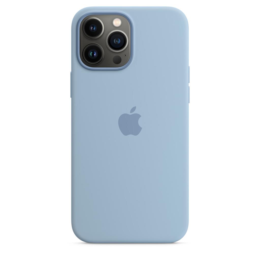 iPhone 13 Promax Magsafe Silicone Case - Blue Fog