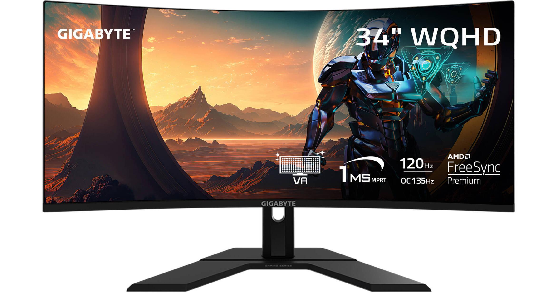 GIGABYTE 34" G34WQC VA QHD CURV RGB 1MS 144HZ