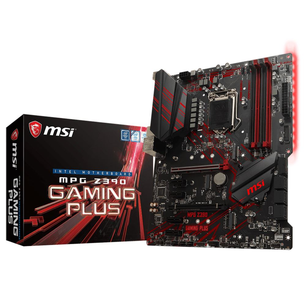 MSI MPG Z390 GAMING PLUS 4400MHz(OC) DDR4 Soket 1151 M.2 HDMI DVI ATX Gaming Anakart