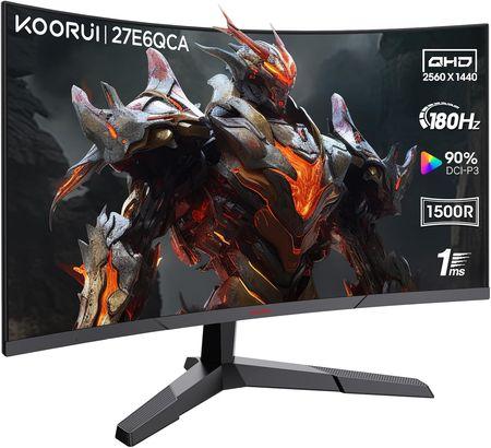 27" KOOURI CURVED 180HZ GAMING MONITOR SİYAH 1MS