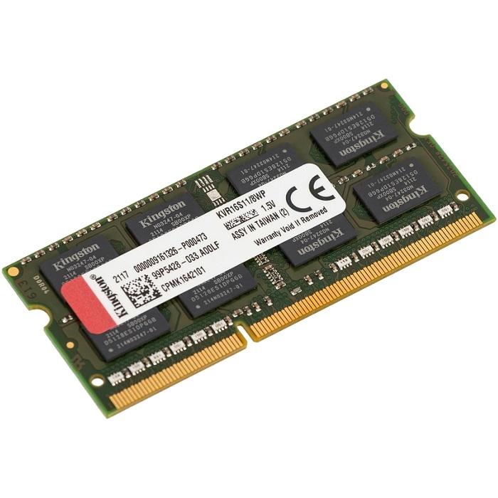 KINGSTON 8GB DDR3 1600Mhz SODIMM KVR16S11/8WP KINGSTON