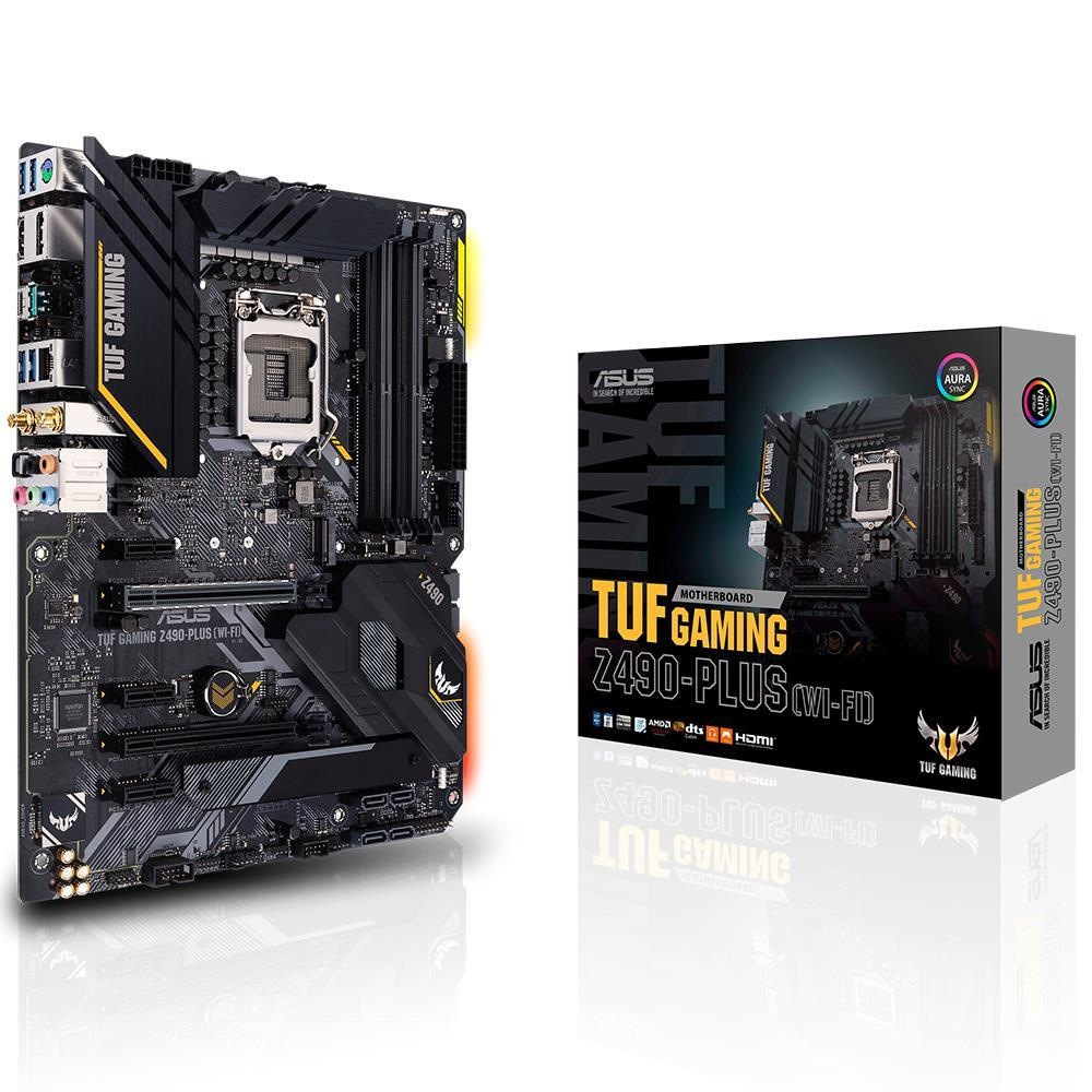 ASUS TUF GAMING Z490-PLUS WIFI INTEL Z490 Soket 1200 DDR4 4600MHz(O.C) M2 Anakart