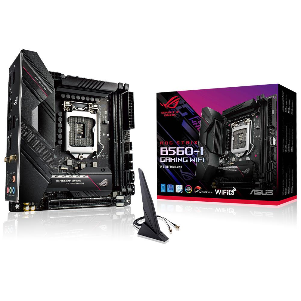 Asus ROG Strix B560-I Gaming WIFI Intel B560 Soket 1200 DDR4 5333(OC)MHz Mini-ITX Gaming Anakart
