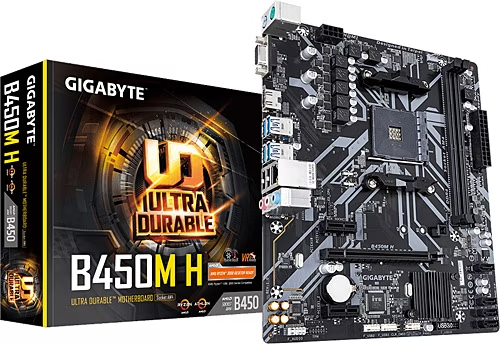 Gigabyte B450M-H S+V+GL DDR4 AM4 (mATX) Anakart
