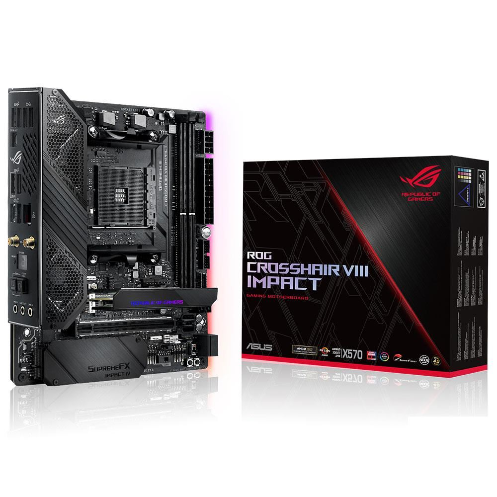 Asus ROG Crosshair VIII Impact AMD X570 Soket AM4 DDR4 4800(OC)MHz Mini-DTX Anakart