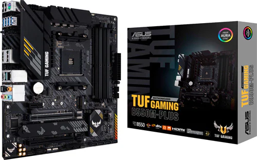 Asus TUF Gaming B550M-Plus (WI-FI) AMD B550 Soket AM4 DDR4 4600(OC)MHz mATX Gaming Anakart