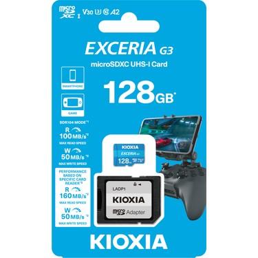 Kioxia Exceria LMEX1L128GG2 128GB 100MB/s Okuma Hızlı MicroSD Hafıza Kartı