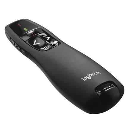 Laser Presentation Remote Wireless Black R400