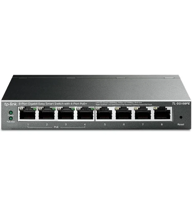 TP-LINK TL-SG108PE 8PORT 10/100/1000 YÖNETİLEBİLİR POE SWITCH