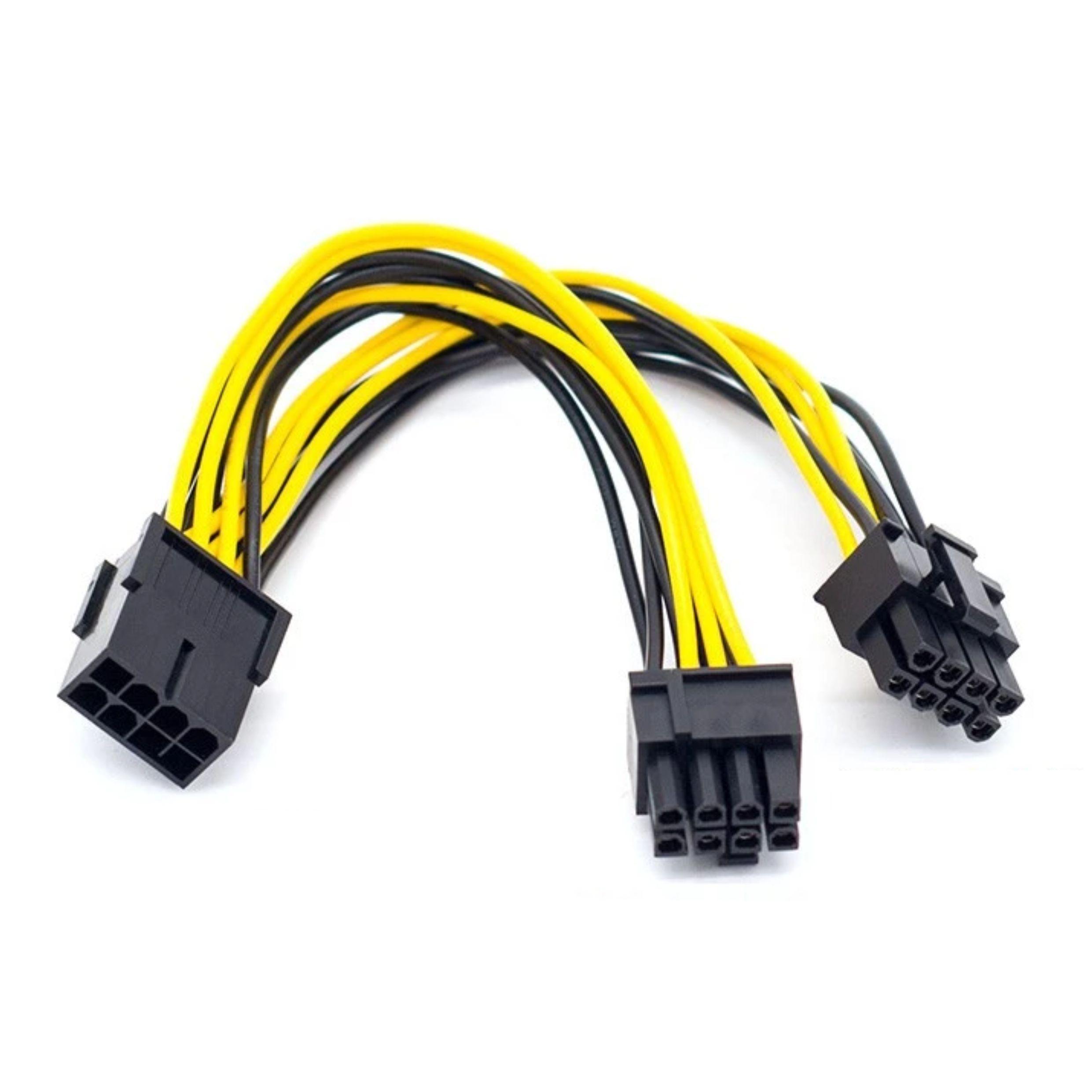 8 pin PCI-E Erkek to 6+2 PCI-E GPU Y dişi Çoklayıcı Power Kablo