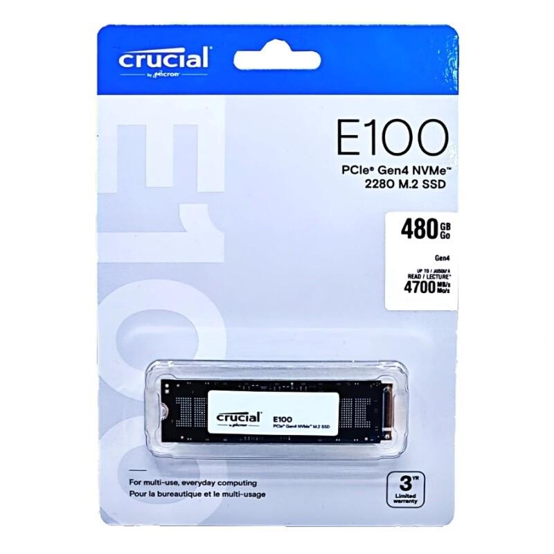 crucial e100 gen4 480 gb m2 ssd