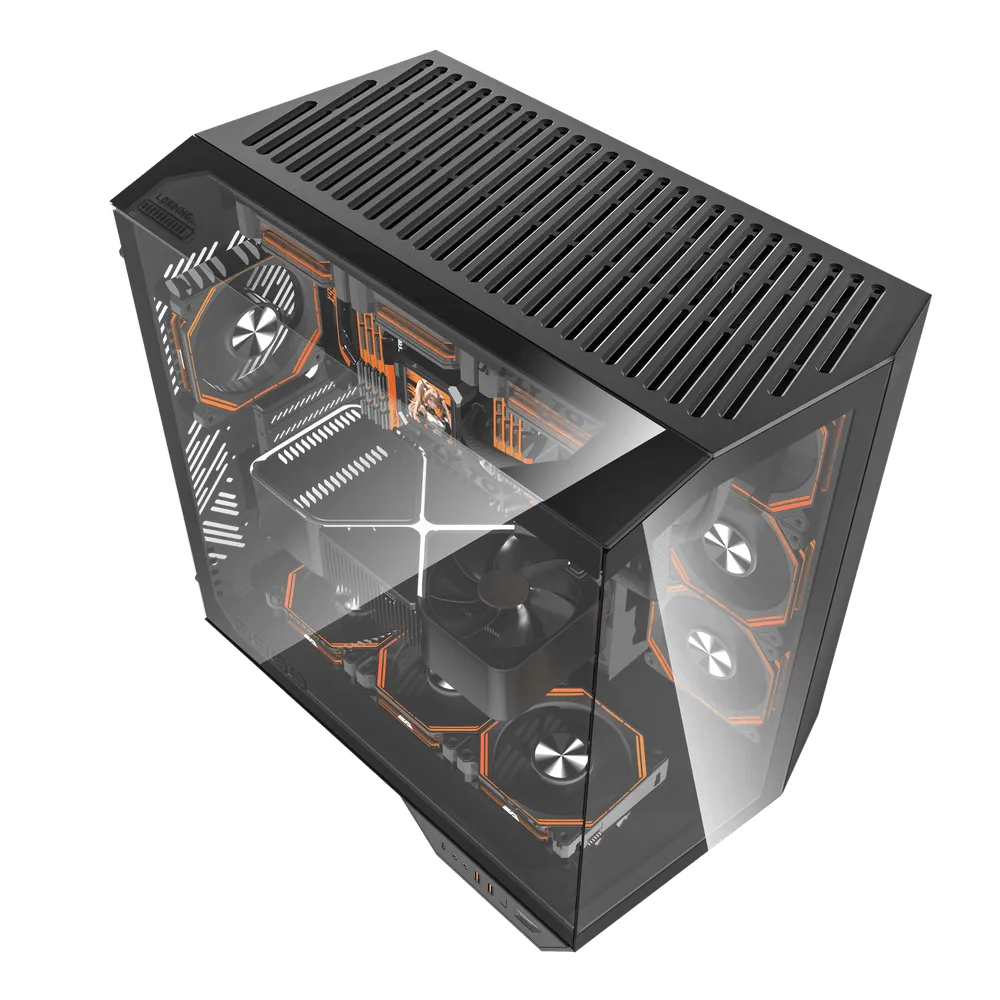 Quantum Proxima TYPE-C+2xUSB3.0+HD Audio 4xARGB Fan 390mm VGA Temperli Cam 850W Siyah Gaming Kasa