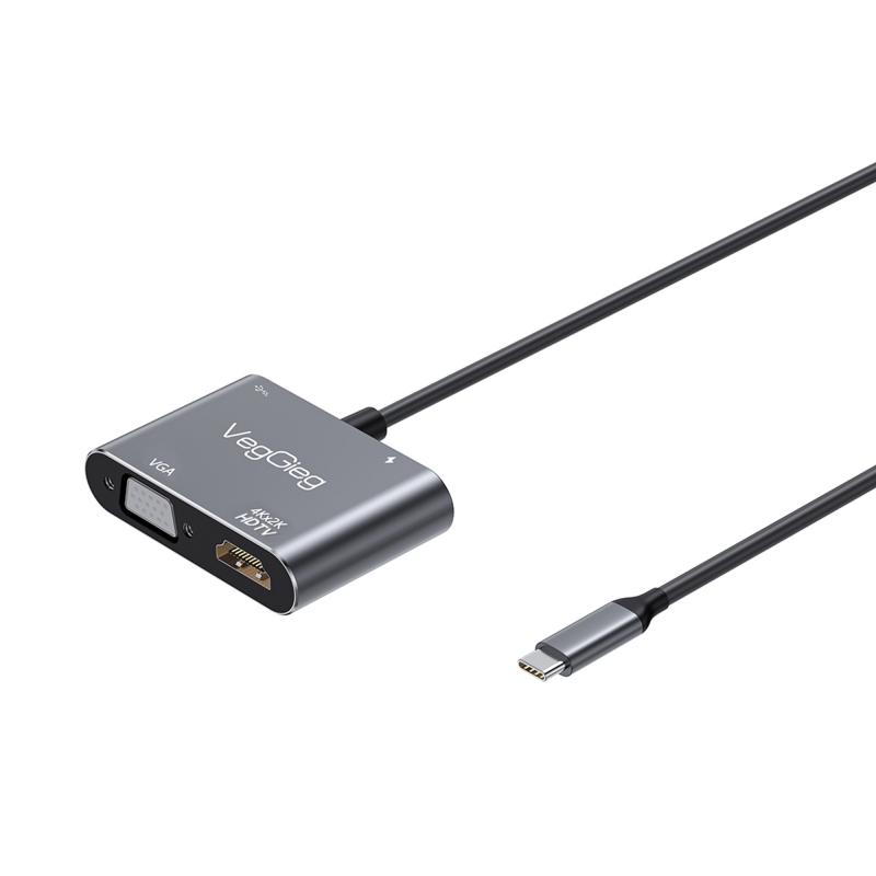 Codegen CDG-CNV39 USB 3.1 Type-C to USB 3.0+ HDMI+ USB 3.1 Type-C Çoklayıcı Adaptör