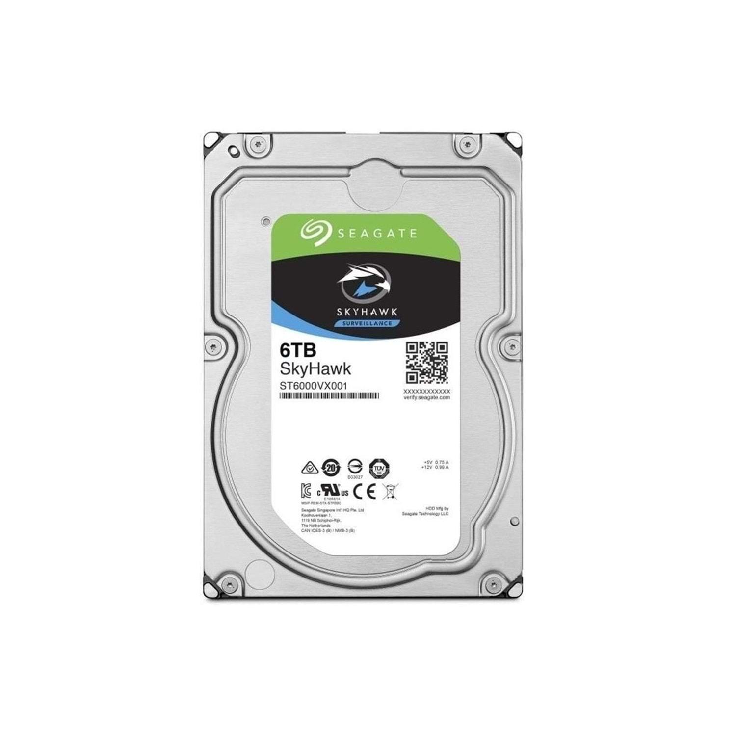 Seagate 3.5" 6 TB Surveillence ST6000VX001 SATA 3.0 5900 RPM Hard Disk