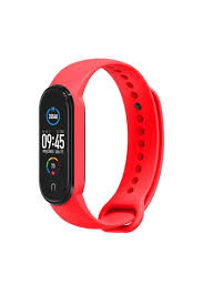 Zore Xiaomi Mi Band 5 Zore Klasik Kordon Kırmızı ZRWA-MB5KK-SLKN21