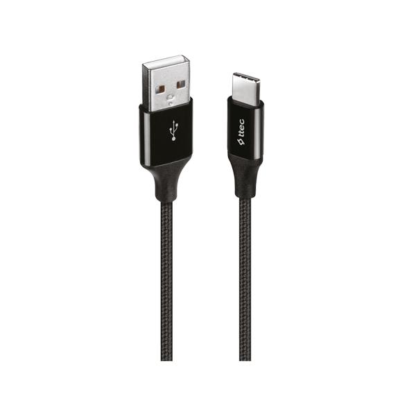 Ttec Type-C USB 2.0 1m 2DK12S Siyah Şarj Kablosu