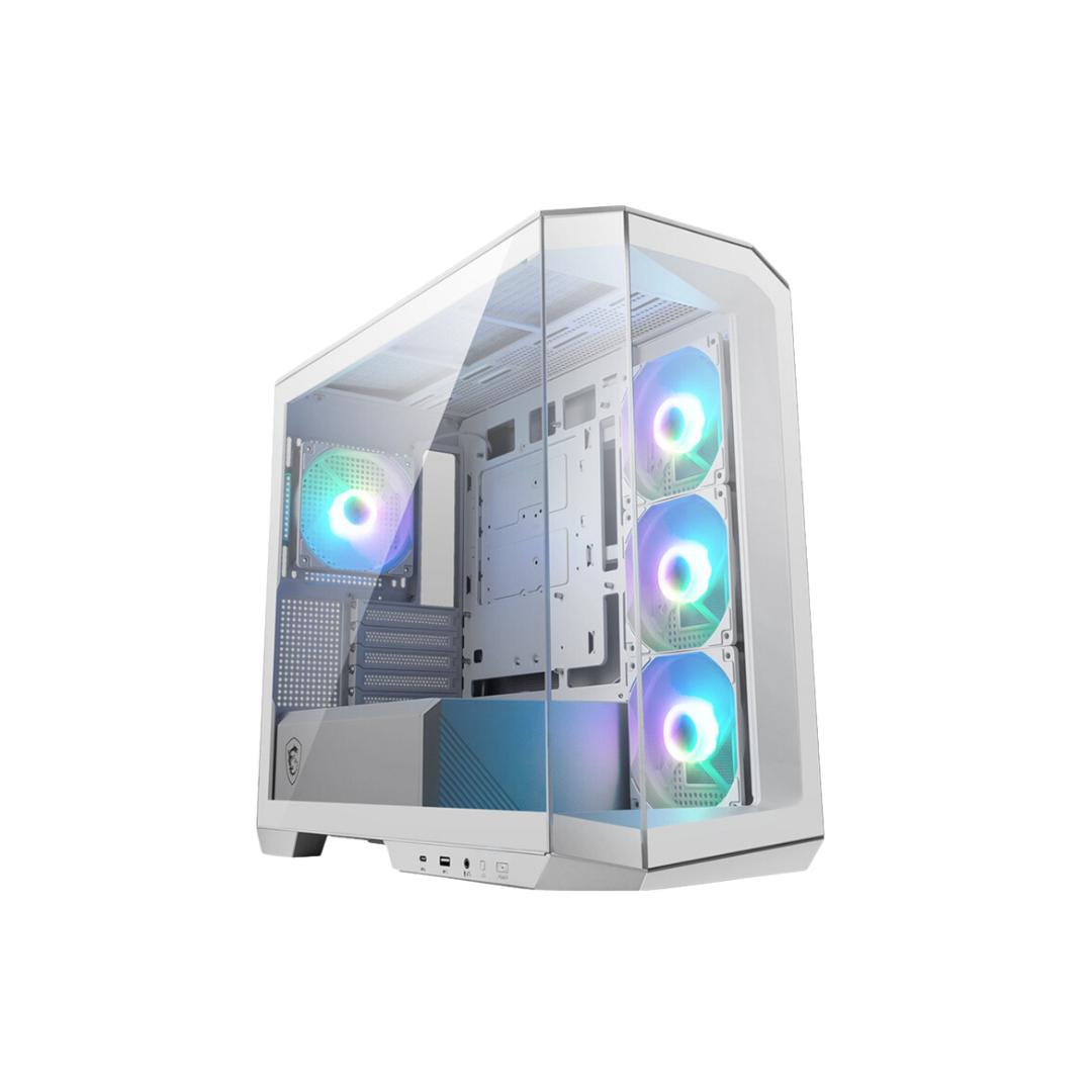 MSI MAG PANO M100R PZ ARGB Micro ATX Beyaz Mid Tower Kasa PSU YOK
