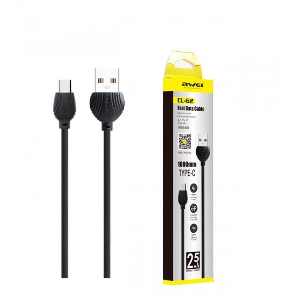 AWEI CL-62 TYPE C USB ŞARJ KABLOSU 1M
