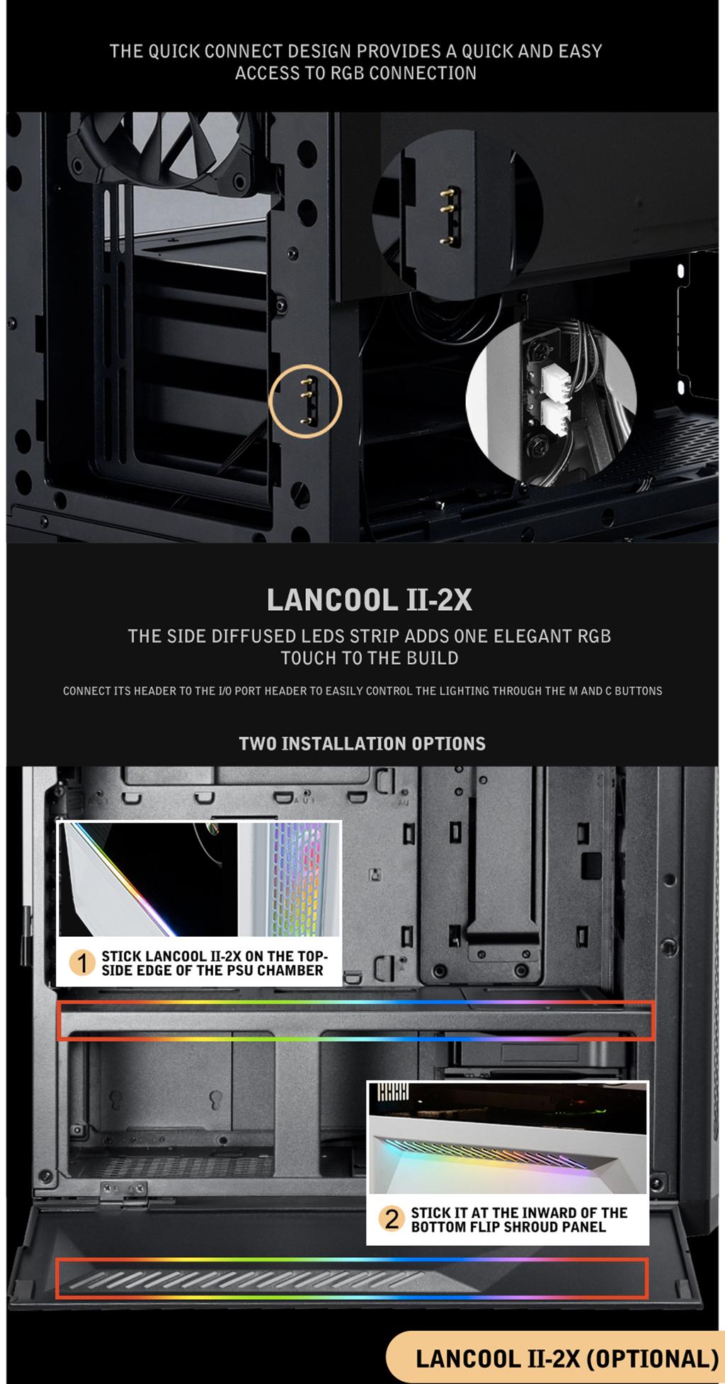 Lian Li Lancool II-2X RGB LED Şerit (Lancool II ile Uyumlu)
