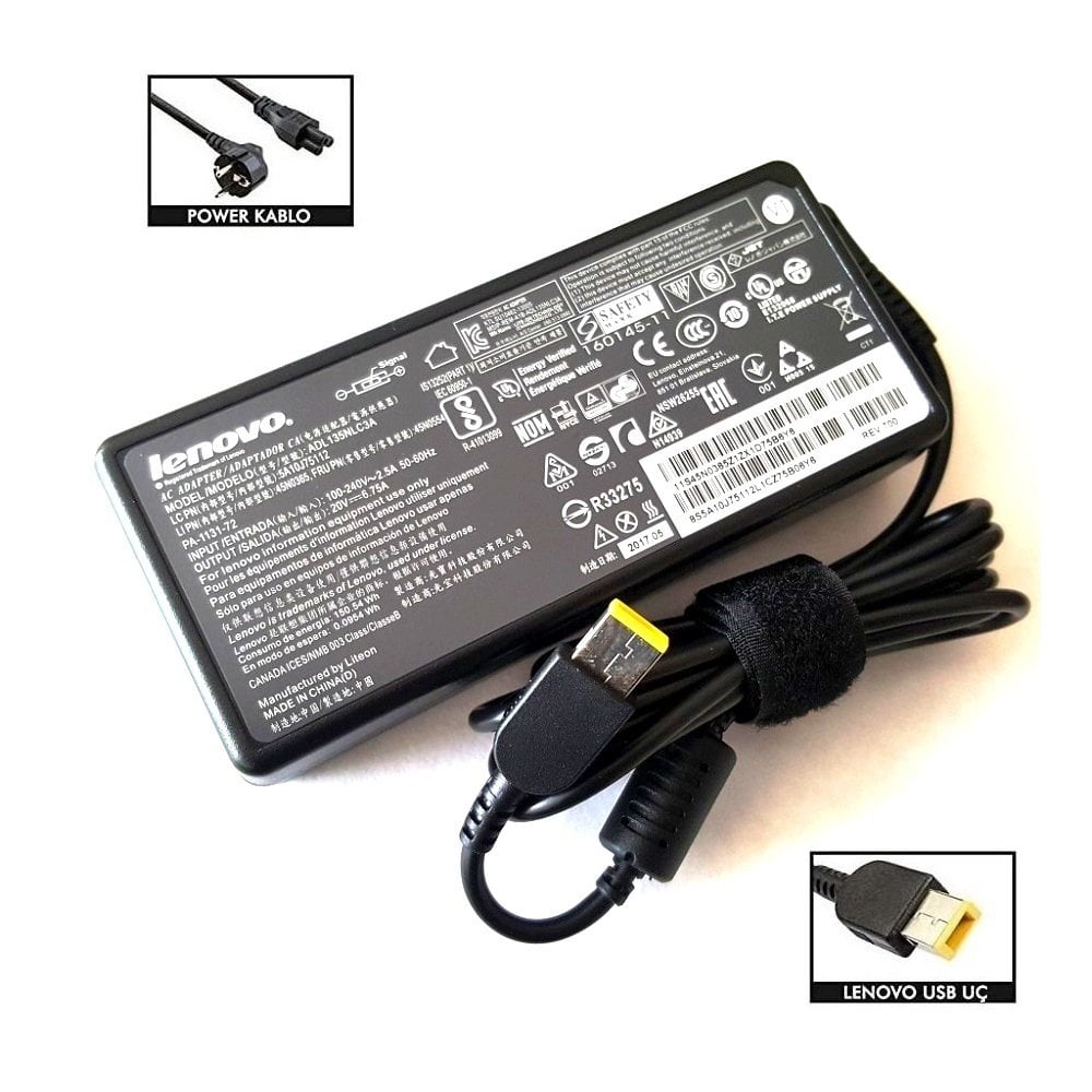 Lenovo 180W USB Tipi Orijinal Adaptör