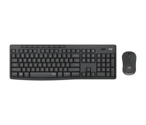 LOGITECH ADVANCED COMBO MOUSE+KLAVYE KABLOSUZ USB SİYAH