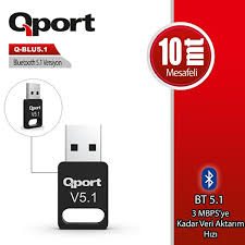 Qport Q-BLU5 Bluetooth 5.1 Adaptör