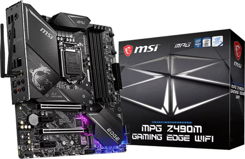 MSI MPG Z490M GAMING EDGE WIFI Intel Z490 Soket 1200 DDR4 5000(OC)MHz mATX Gaming Anakart