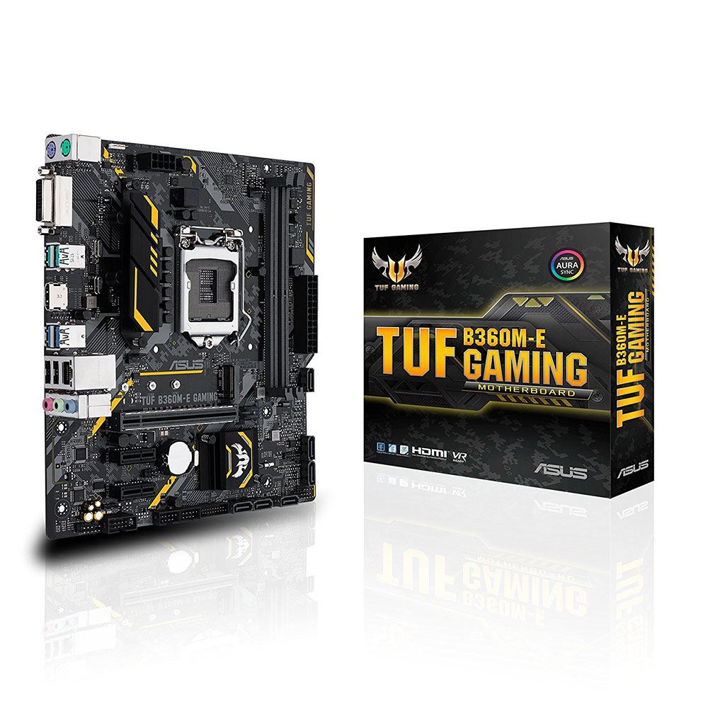 ASUS TUF B360M-E GAM. Intel B360 Soket 8.-9.Nesil 1151 DDR4 2666MHz M.2 Anakart