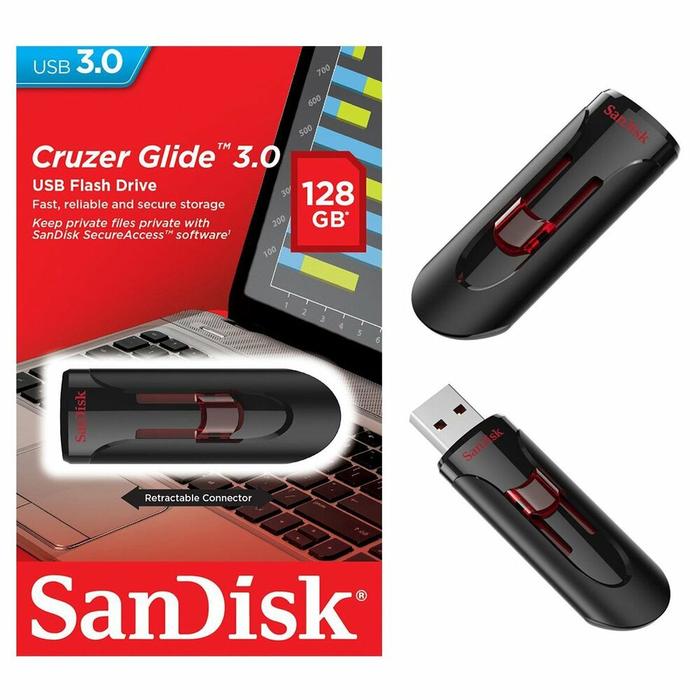 SANDISK 128GB CRUZER GLIDE USB 3.0