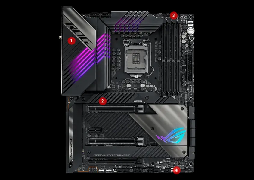 Asus ROG Maximus XIII Hero Intel Z590 Soket 1200 DDR4 5333(OC)MHz ATX Anakart