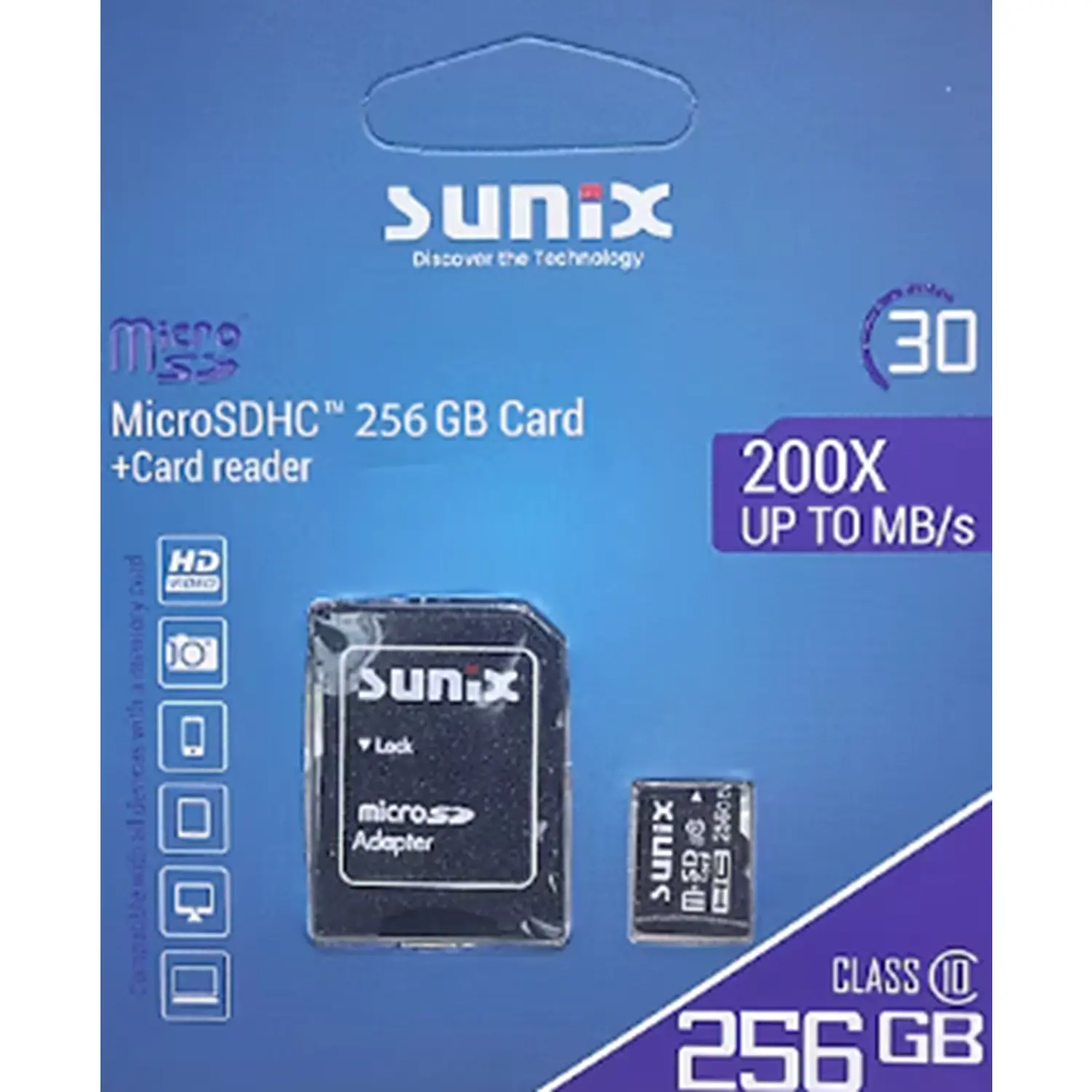 SUNİX MİCRO SDHC 256GB CAR+CARD READER