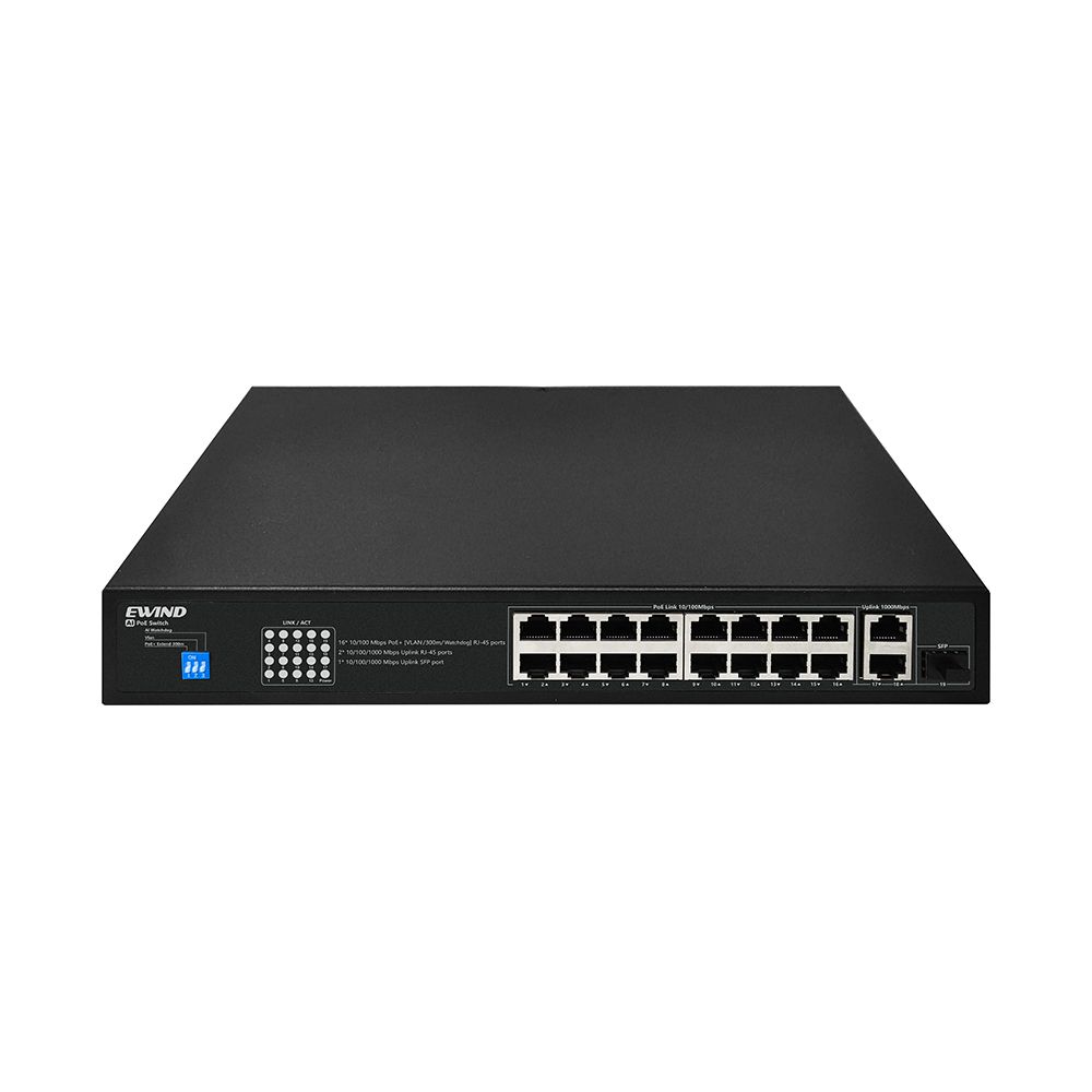EYE+ S1718CFU-AP 16 FE 2GE 1GF POE SWİTCH